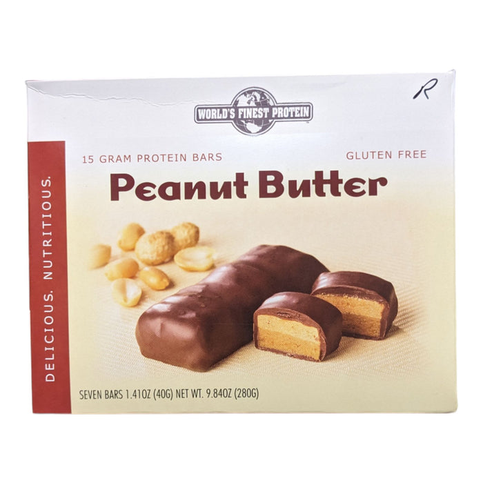 Chocolate Peanut Butter Bar - Box of 7 meals - 15 grams of Protein per serving!