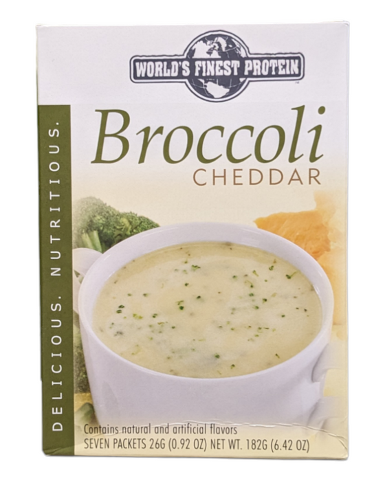 Broccoli Cheese Protein Soup- Box of 7 meals -4 CARBS per serving!