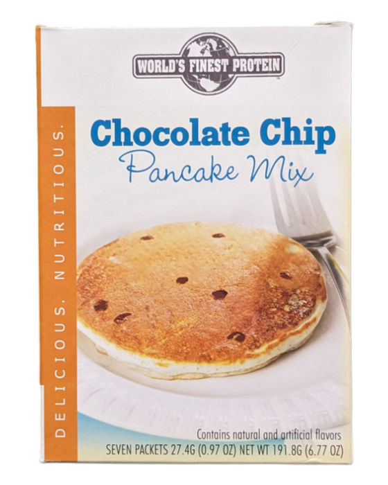 Chocolate Chip Pancake Protein Mix - Box of 7 meals - 7 Net Carbs per serving!