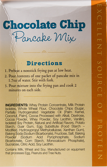 Chocolate Chip Pancake Protein Mix - Box of 7 meals - 7 Net Carbs per serving!